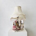 Vintage Dresden Porcelain Table Lamp: Victorian Couple, Made in Germany - Image 7