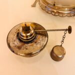 Art Deco Metal Warmer Stand – Chrome-Plated Tabletop Chafing Base, 1930s Vintage Kitchenware - Image 9