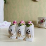 Set of 3 Royal Albert Bone China Napkin Rings – Moss Rose Pattern - Image 3