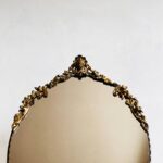 Baroque Oval Wall Mirror with Ornate Crest – Gilt Frame, Rococo Vanity Decor - Image 5
