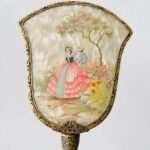 Vintage Vanity Set England – Hand Mirror, Hairbrush & Clothes Brush, Rococo Style Boudoir Décor, 1950s Dressing Table Set - Image 3