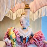 Porcelain Dresden Lace Lamp – Victorian Style Boudoir Table Light - Image 4