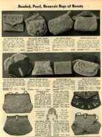 Black Micro Beaded Handbag – French Evening Purse, 1920-1940s Classic Clutch - Image 9