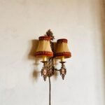 Rococo Wall Sconce – Ornate Metal Lighting with Porcelain Floral Medallions - Image 7