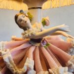 Lace Porcelain Table Lamp – Romantic German Lighting with Filigree Detail - Image 3