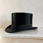 1930s Silk Top Hat – Men's Black Formal Hat with Original Box