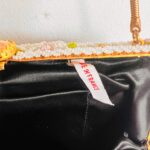 Black Micro Beaded Handbag – French Evening Purse, 1920-1940s Classic Clutch - Image 8