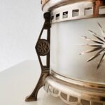 Art Deco Metal Warmer Stand – Chrome-Plated Tabletop Chafing Base, 1930s Vintage Kitchenware - Image 4