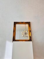 Vintage Rococo Gold Wall Mirror: Ornate Beveled French Style