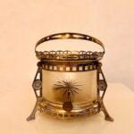 Art Deco Metal Warmer Stand – Chrome-Plated Tabletop Chafing Base, 1930s Vintage Kitchenware - Image 6