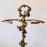 Brass Umbrella Stand – Vintage Cane or Fireplace Tool Holder, Hollywood Regency Style - Image 8