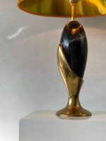 Retro Orange Table Lamp: Ceramic Base, 70s Style - Image 7