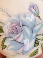 Paragon Blue Moon Tea Cup Trio: English Bone China, Floral Gold Accent - Image 3