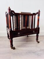 Vintage Victorian Canterbury - Antique Style Magazine Rack: Newspapers, Magazines Holder. - Image 5