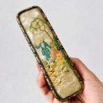 Vintage Vanity Set England – Hand Mirror, Hairbrush & Clothes Brush, Rococo Style Boudoir Décor, 1950s Dressing Table Set - Image 4