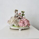 Crown N Lace Porcelain figurine, Victorian Style, Collectible Item