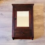 Wood Cabinet with Beveled Mirror – Apothecary or Bathroom Wall Storage - Image 2