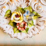 Italian Porcelain Wall Mirror – Mid-Century Venetian Design, Gilded Frame - Image 7