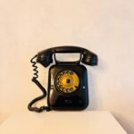 Vintage Black Rotary Wall Telephone - Dutch PTT '40s