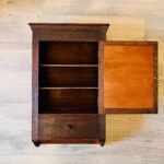 Wood Cabinet with Beveled Mirror – Apothecary or Bathroom Wall Storage - Image 3