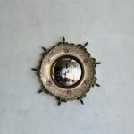 Sunburst Convex Mirror – Hollywood Regency Round Wall Accent, England-Made, Ornate Gilt Frame