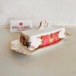 Rare find! Royal Albert 'Lady Carlyle' Butter Dish with Lid, Vintage Crockery, 1st quality, made in England - Image 2