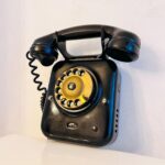 Vintage Black Rotary Wall Telephone - Dutch PTT '40s - Image 4