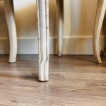 Louis XV Carved Wood Chairs: Quilted Pink French Vanity Seating - Image 9