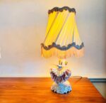 Porcelain Lace Table Lamp – German Vintage Lighting with Rococo Flair