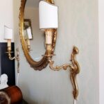 Pair of Bronze Wall Sconces – Mid Century Mod Lighting, French Depose Design - Image 8