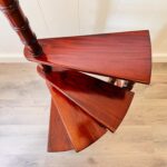 Wood Spiral Step Ladder – 4-Tier Semi-Circular Vintage Stair Display - Image 7