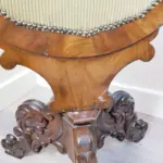 Antique French Tapestry Fire Screen, Victorian Period - Image 6