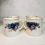 Royal Albert Moonlight Rose Cup – English Porcelain 1987, Blue Floral Gold Trim - Image 5