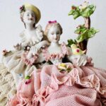 Crown N Lace Porcelain figurine, Victorian Style, Collectible Item - Image 4