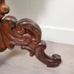 Antique French Tapestry Fire Screen, Victorian Period - Image 8