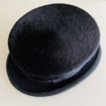 Silk Black Top Hat with Original Box – Classic Formalwear, Vintage 1950s Accessory - Image 2