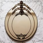 Italian Brass Wall Mirror with Cherub Motif – Ornate Vintage Accent Piece - Image 8