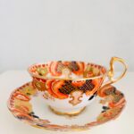 Royal Albert Gladiola Teacup and Saucer – Avon Shape, Crown China, 1950s Floral Collectible - Image 5