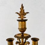 Pair of Antique Bronze Candleholders – French Baroque Style Table Decor - Image 4
