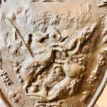 Copper and Brass Wall Plaque – Heraldic Shield with Crossed Swords, Medieval Style Accent - Image 5