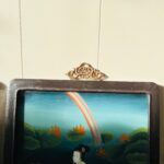 Pair of Lacquered Wood Panels – Geishas and Mountain Landscapes, Midcentury Asian Wall Decor - Image 8