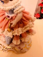 Crown Dresden Lace Porcelain Figurine – German Rococo Style - Image 7