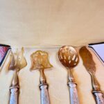 Vintage set of cutlery in the case - Image 5