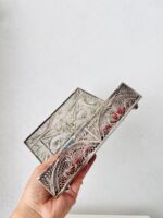 Silver-plated Filigree Vintage Jewelry Box: Vanity Trinket Box - Image 9