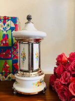 White Enamel Music Box with Ballerina – Reuge Cigarette or Lipstick Holder, Made in Italy - Image 8