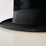 Antique Silk Top Hat – Black Ladies Formalwear, Edwardian Millinery - Image 6