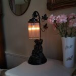 French Kids Statue Table Lamp – Whimsical Vintage Lighting in Porcelain and Brass - Image 5