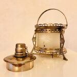 Art Deco Metal Warmer Stand – Chrome-Plated Tabletop Chafing Base, 1930s Vintage Kitchenware - Image 8