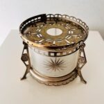 Art Deco Metal Warmer Stand – Chrome-Plated Tabletop Chafing Base, 1930s Vintage Kitchenware - Image 3