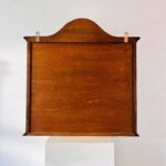 Vintage Dutch-Style Wood Wall Cabinet with Glass Door - Image 7